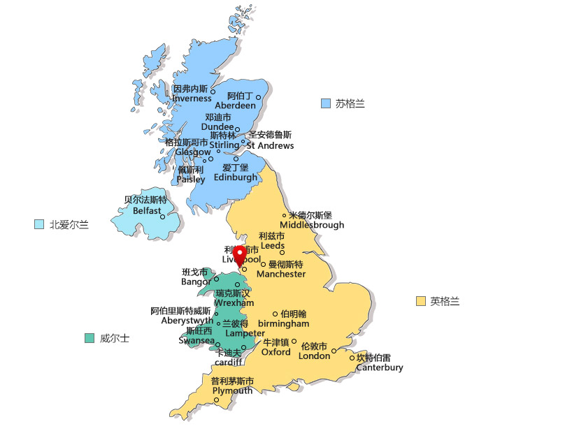 英国足球城市分布地图图片